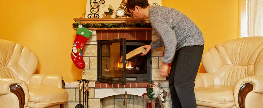 Rusted Metal Fireplace Restoration in Pasadena, Maryland