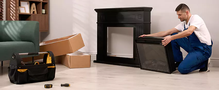 Old Rusted Metal Fireplace Repair And Replacement in Pasadena, MD