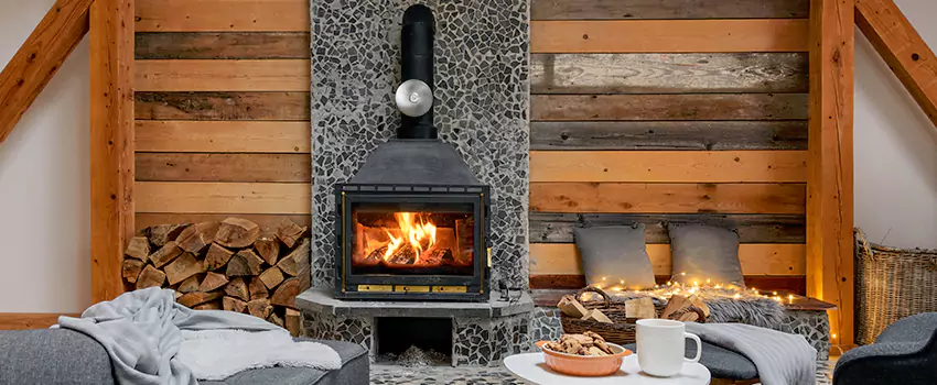 Thelin Hearth Products Direct Vent Gas Stove Fireplace Inspection in Pasadena, Maryland